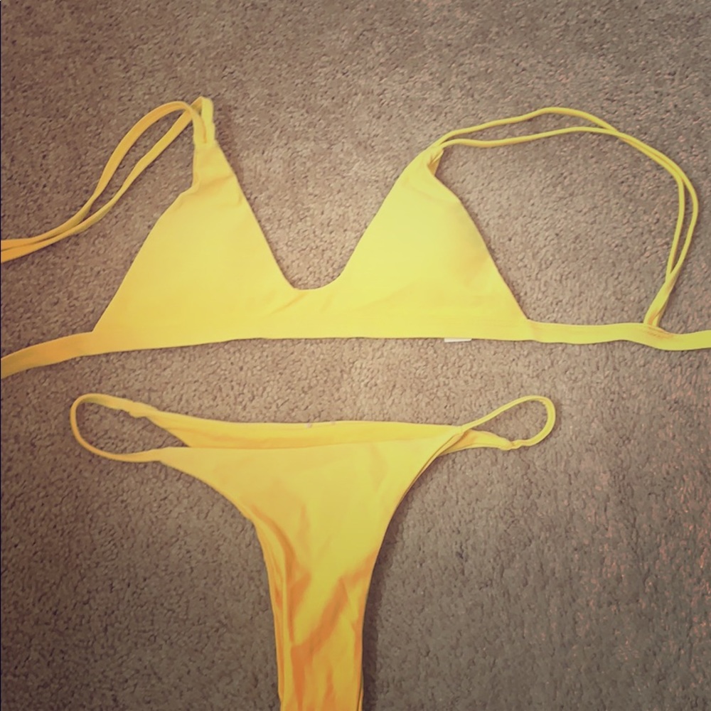 Yellow bikini